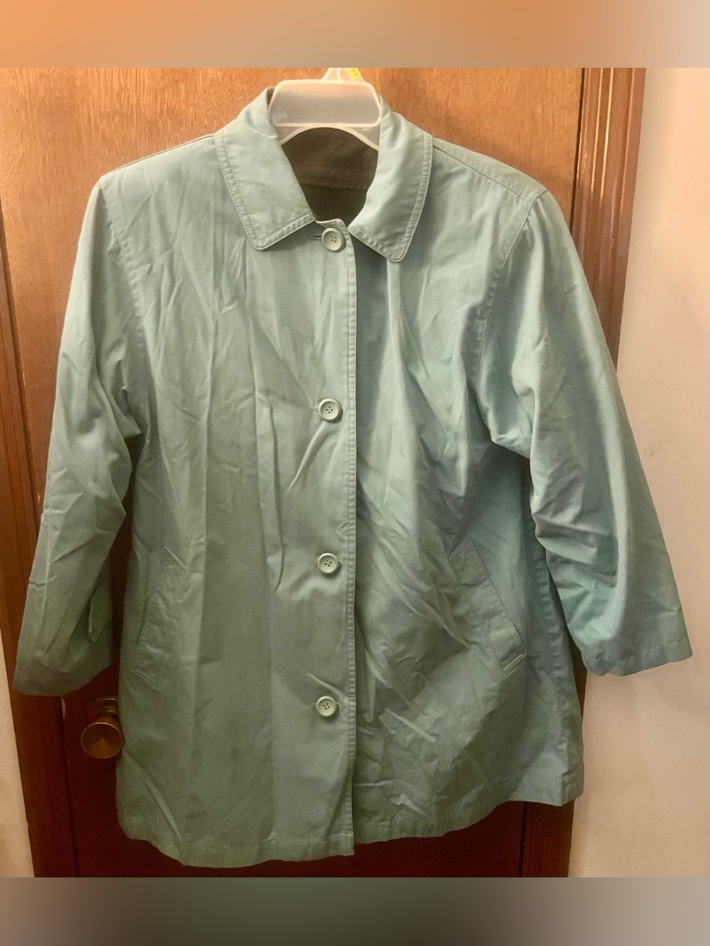Vintage Y2K London Fog Size Medium Petite MP Limited Edition CarCoat Light Green